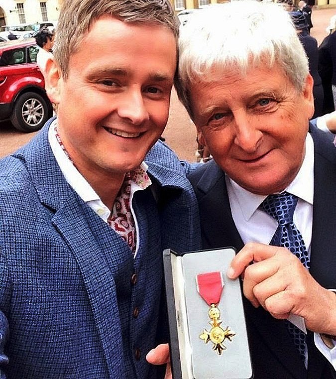 Tom Chaplin with his father, David Chaplin