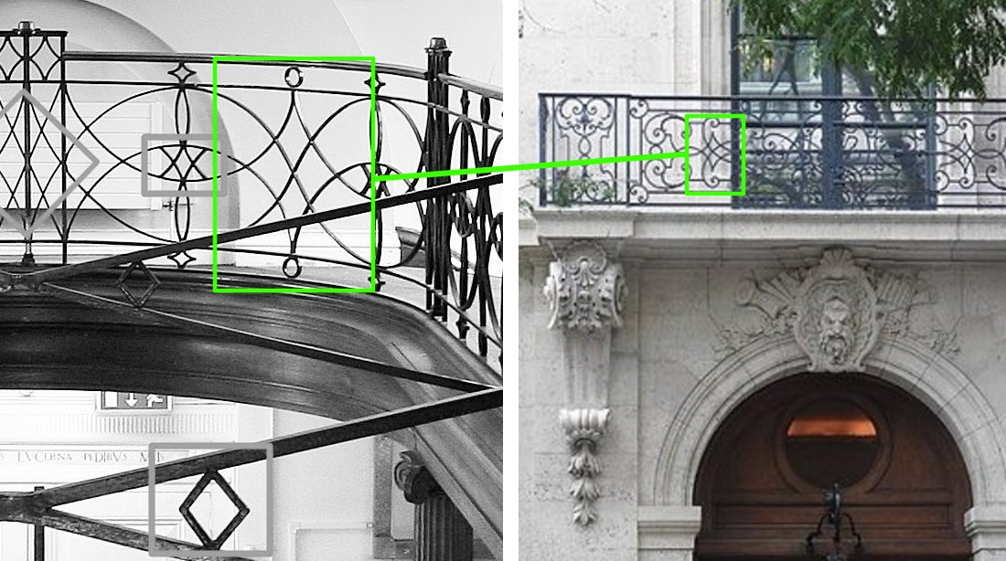 Comparing the architecture of Epstein's mansion to the Aldenham Royal Rape library