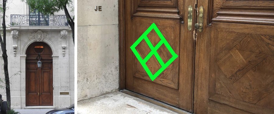 Closer look at Freemason symbol patterns