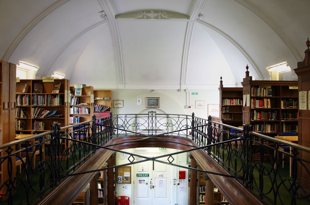 The inside of the Aldenham School Library