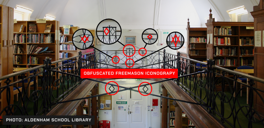 Interior of the Aldenham School Library, Hertfordshire, UK