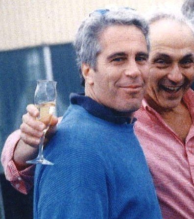 Les Wexner and Jeffrey Epstein photographed together